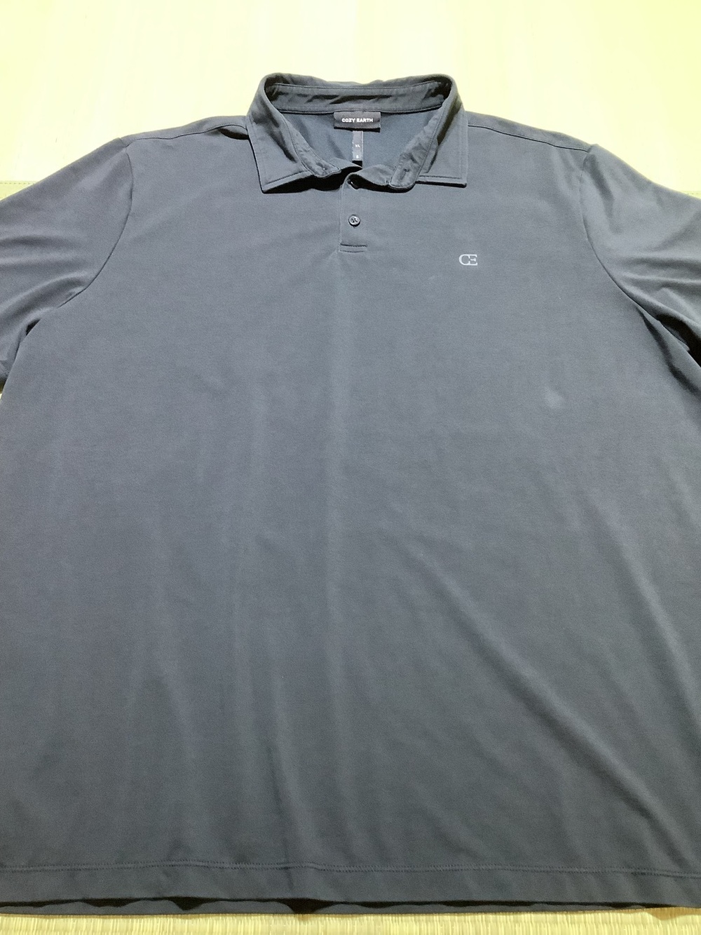 Cozy Earth Black Short Sleeve Polo Size XL
